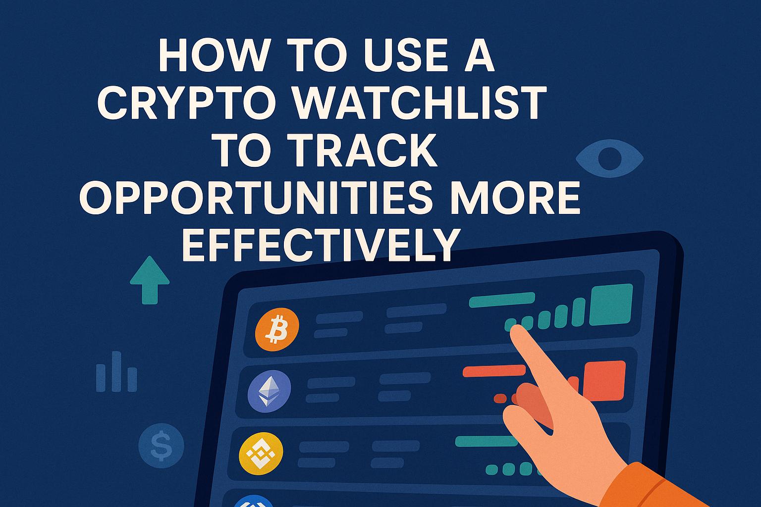 How to Use a Crypto Watchlist to Track Opportunities More Effectively